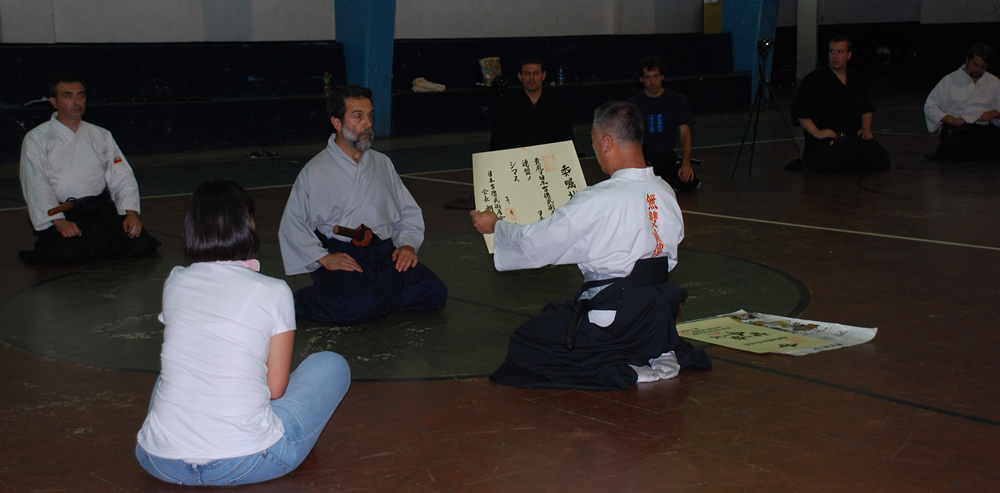 Sensei Loffreda shibucho de komei juku argentina